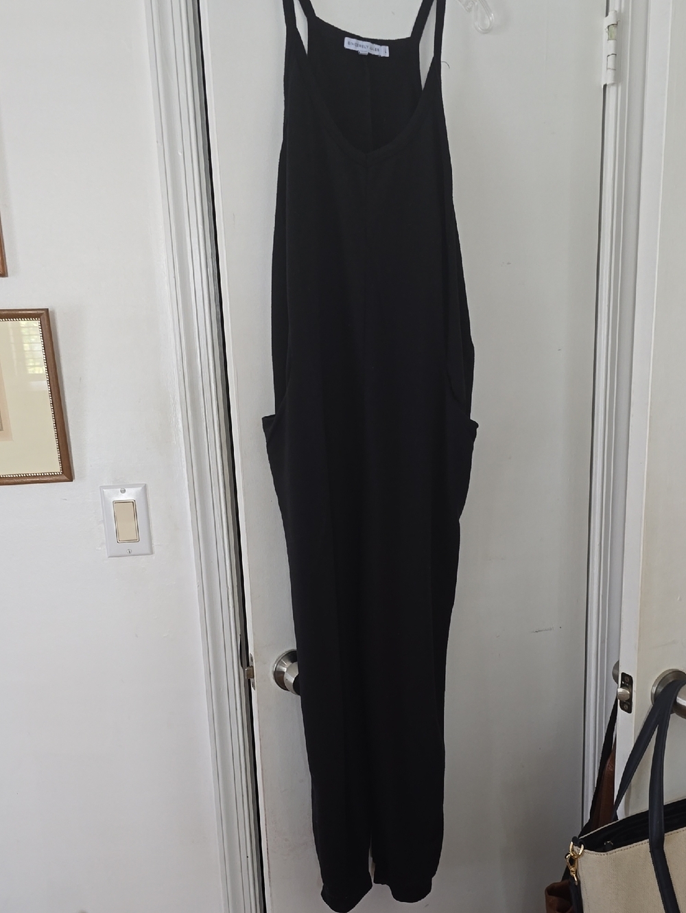 Sincerely Jules Black Sleeveless Maxi Jumpsuit with Pockets
